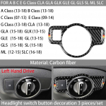 S&uuml;sinikkiust auto sisetulede esitulede n&otilde;ianupu kaunistuskleebis Mercedes Benz ABCEG CLA GLA GLK GLE GL GLS jaoks A