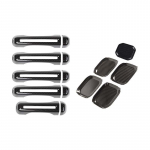 ABS-auto k&auml;epideme korpuse kleebis v&auml;lisukse kausi dekoratiivkate Jeep Wrangler JL 2018 Up 4-ukselise versiooni v&auml;listarvikutele s&uuml;sinikkiust must v&auml;rv