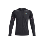 Under Armour v&auml;rviplokkidega kootud lukuga kapuutsiga sporditreeningu fitnessjakk meestele Pealsed Must 1366170-001 S