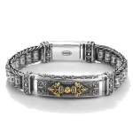 Meeste k&auml;ev&otilde;ru retro- ja domineeriva iseloomuga kootud ja p&ouml;&ouml;ratava aksessuaarik&auml;ev&otilde;ruga 24cm