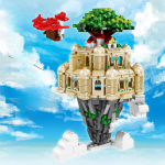 98730 Sky Castle Light Street Scene Creative Building Block m&auml;nguasi