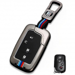 for Lexus Key Fob Cover Case, Metal Shell Smart Key Holder Compatible for RX350 RX450h CT200H IS250 LS460 GX460 GS300 GS350 ES350 LX570 IS350