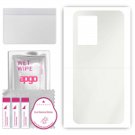 apgo MATTE Protective Skin Sticker for the back compatible with Blackview A52, Wrap Film, Hydrogel Film, Flexible, Soft TPU with positioning layer eas