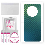 apgo Protective Skin Sticker for the back compatible with ZTE Voyage 40, Wrap Film, Foil, Vinyl - Pattern Carbon Chameleon CAKA1