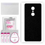 apgo Protective Skin Sticker for the back compatible with Alcatel 3c, Wrap Film, Foil, Vinyl - Pattern Matte Black
