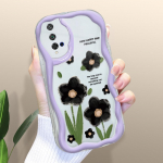 Armas koomiksimustriga kreemjas tekstuuriga korpus Lainelise servaga pehme silikoonkaanega telefoni&uuml;mbris Huawei Honor Infinix Tecno iPhone'i jaoks Honor 20 valge