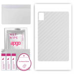 apgo Protective Skin Sticker for the back compatible with ZTE Axon Pad, Wrap Film, Foil, Vinyl - Pattern Transparent Carbon