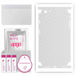 apgo Protective Skin Sticker for the back+sides compatible with Apple iPhone 6 Plus, Full Wrap Film, Foil, Vinyl - Pattern Transparent Carbon