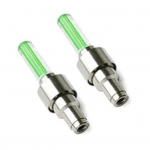 2 tk LED-valgustiklapi kork universaalne dekoratiivne veekindel auto LED NEON-lambi rehvi ventiili tihenduskork modifitseerimiseks roheline