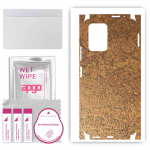 apgo Protective Skin Sticker for the back+sides compatible with Xiaomi POCO X3 GT, Full Wrap Film, Foil, Vinyl - Pattern Rusty Copper