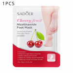 SADOER Kirsi-niatsiinamiidi kooriv jalamask Noorendavad jalahoolduse jalamaskid 1pcs