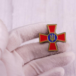Ukraina pross Ukraina P&uuml;ha Risti embleem Embleem Mark Merekahvel Ukrainian Armed Forces Emblem