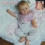 Suure suurusega 60 cm riidest keha Reborn Doll Maddie 50 cm t&auml;isvin&uuml;&uuml;list korpusega vasts&uuml;ndinud nukk K&auml;sitsi valmistatud peen v&auml;rviga maalitud 3D-naha simulatsiooniga beebinukud lastele 60cm cloth body