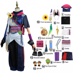 Genshin Impact Tighnari Cosplay kost&uuml;&uuml;m Vooder Kapuutsid P&uuml;ksid Saba Parukas Vormi Aldult Unisex Naiste meeste Halloweeni karnevalipeo riided Anime 3xl