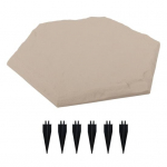 V&auml;ljas astangukivi ilmastikukindlad aiahoovi muru sise&otilde;ue dekoratiivsed kivist k&otilde;nnitee sillutuskivid Hexagon beež