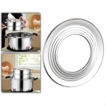 Basket Ring Kitchen Adapter Easy to Use Sum Steamer Rack for Outer Dia. 28.5cm