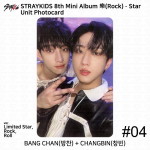 Stray Kids SKZ 8. minialbumi Rock Star Rockstar Rock Roll Limited Ver Unit fotokaart Unit #4