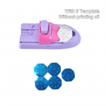 K&uuml;&uuml;nte tr&uuml;kkimismasin DIY k&uuml;&uuml;nte v&auml;rvimismasin k&uuml;&uuml;nte kunsti disain joonistamine poleerimisprinter Printer masin Kaunista k&uuml;&uuml;ned 【1】With 5 Template（Without printing oil）