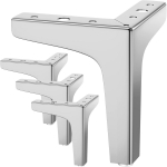 Komplektis 4 m&ouml;&ouml;blijalga, must metall, kandev&otilde;ime kuni 800 kg, 10 cm teler Lowboard m&ouml;&ouml;blijalad, kapi jalad kapile 15cm h&otilde;be