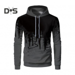 Kevads&uuml;gisene meeste spordikapuuts 3D kontrastsusega v&auml;rviprinteriga Pingutusn&ouml;&ouml;riga kapuutsiga pikkade varrukatega elastse manseti all&auml;&auml;re v&auml;listingimustes kasutatava pesapalli kapuuts M punane