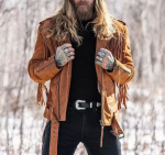 AL KHALID Jakk Meestele Suede Nahkjakk Biker Mootorratas Ehtne Slim Fit XS pruun