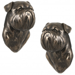 Griffon Bruxellois, Brussels Griffon - Dog statue, hanging bust, unique decoration for dog lover by Art-Dog brand