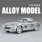 1/24 Benzs 300SL raja versioon sulamist sportauto mudel survevalu metallist m&auml;nguasja v&otilde;idus&otilde;idus&otilde;idukid automudeli heli ja valguse kingitus lastele h&otilde;be