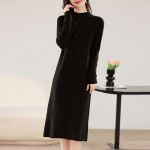 Naiste ka&scaron;miirkleit Qinghe ka&scaron;miir 30% ka&scaron;miir 70% vill s&uuml;gis-talvine ka&scaron;miir seelik pehme ja soe L must