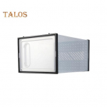 Suur kingahoidja hoiukarp Virnastatav disain tolmukindel, kergesti puhastatav Ruumis&auml;&auml;stlik kingakarp selge kaanega vitriin A