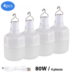 9 tk h&auml;daabipirnid 40 W laetav LED-pirn koos konksuga 5 k&auml;iguga reguleeritav energia 80W 4Pcs valge