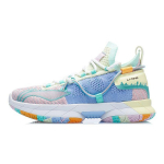 Li Ning Youth Flash 6 Trendikad Mugavad Vastupidavad Hingavad Keskmise S&auml;&auml;rega Korvpallijalatsid Laste korvpallijalatsid Helendav-Jadaroheline YKBR024-5 34