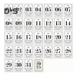 2025. aasta lauakalender miniraamatu kujuga kompaktne kaasaskantav retrokalender, paks paber jaanuarist detsembrini kuu ajakava valge