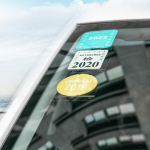 3 tk auto esiklaasi elektrostaatilised kleebised auto staatilised kleebised l&auml;bipaistvad tuuleklaasi kleebis dekoor Auto interj&ouml;&ouml;ri tarvikud