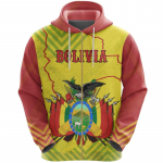 3D-prinditud meeste Boliivia lipuga kapuuts, pikkade varrukatega vabaaja t&otilde;mblukuga jakk Pusa Spordir&otilde;ivad Meestele Naiste Pulloverid Pusad 2024 S