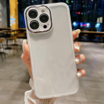 L&auml;bipaistev telefoni pehme &uuml;mbris Oneplus 11 10R 10T 5G Apple iPhone 11 12 13 15 14 Pro Max XR XS Mini 7 8 Plus SE 2020 kaamera objektiivi kaitsekile kate jaoks Oneplus 11 valge