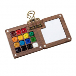 Mini akvarellv&auml;rvikarp Pocket Artist reisikomplekt Mitmek&uuml;lgne v&auml;rvipalett D