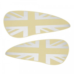 K&uuml;tusepaagi kleebis Peegeldav silt Mootorratta tarvikud Kleebised Dekoratsioonilogo Triumph Retro Vedurile Bonneville Bobber Golden Matte