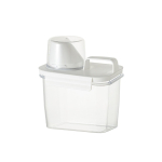 Pesupulbri hoiukarp Pesupulbri t&uuml;nn skaalaga Tugev &otilde;hukindel kaas L&auml;bipaistev pesuseebi konteiner pesemiseks 1100 ml One Size white