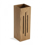 Vihmavarihoidja - VERSA - Jooned - MDF puit - Pruun - 48 x 22 x 22 cm pruun