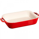 Plat de cuisson en c&eacute;ramique rouge r&eacute;sistant a la chaleur de 1,1 L 405108120