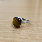 Tiigrisilma Kivist S&otilde;rmus, K&auml;sitsi Valmistatud S&otilde;rmus, Virnastatav S&otilde;rmus, Kingitus Talle, Tahke 925 Sterling H&otilde;be S&otilde;rmus, H&otilde;bedast Ehted 7