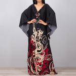 Lipsuv&auml;rviga kaftani kleit, vabaaja rannasuvine Maxi Cover Up Maxi kleit, naiste riided One Size