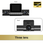 Kolme kanaliga nelja objektiiviga s&otilde;idusalvesti k&otilde;rglahutusega 1080P infrapuna-&ouml;ise n&auml;gemisega auto parkimise j&auml;lgimiseks 【3 lens】No Card must