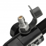 Sisse 4500psi V&auml;lja 1800psi HPA &Otilde;huballooni Regulaator 5/8''-18UNF Keere Paintball Ventiili Regulaator Must