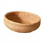 Handcrafted Rattan Bowl for Food Storage and Serving at Home Small
