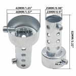 2x Mootorratta summuti DB Killer M&uuml;ra heli summutaja V&auml;ljalasketoru reguleeritav summuti 35mm/42mm/45mm/48mm/60mm