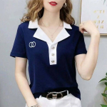 YYFS Naiste moe vabaaja suve kevad l&uuml;hikeste varrukatega POLO kaelusega pluusid ja s&auml;rgid XXXXXL