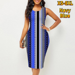 Naiste kleit, suvine vertikaalne t&otilde;mblukuga kleidid, kitsad varrukateta, &otilde;hukesed kleidid, seksikad moer&otilde;ivad XS tumesinine v&auml;rv