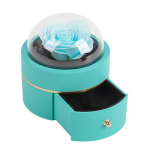 S&auml;ilitatud lilledega s&otilde;rmusekarp sametist ehteid kinkekarbis magnetiga suletav s&otilde;rmus kaelakee ripats&uuml;mbris s&otilde;brap&auml;eva kihlusettepanekuks B punane