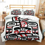 Leopardi Sebra Prindiga Mustvalge Lihtsa Mustriga Tekikott Laste Tuppa Tekikott Padjap&uuml;&uuml;ride Komplekt Voodipesu Kolmeosaline Komplekt EU 135x200cm 2PCS